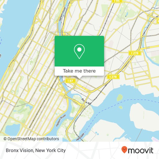 Bronx Vision map