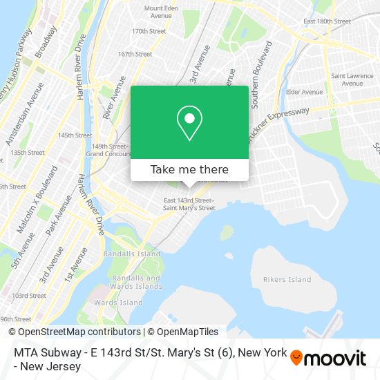 MTA Subway - E 143rd St / St. Mary's St (6) map