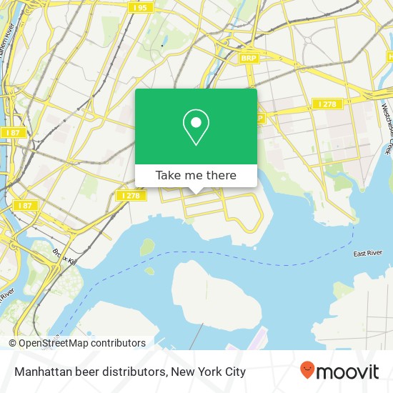 Manhattan beer distributors map