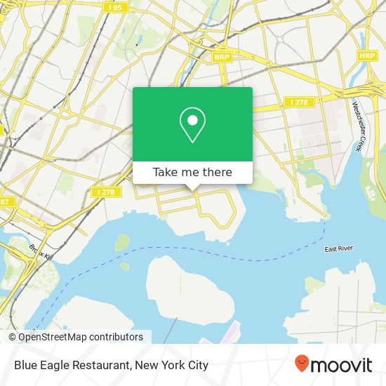 Blue Eagle Restaurant map