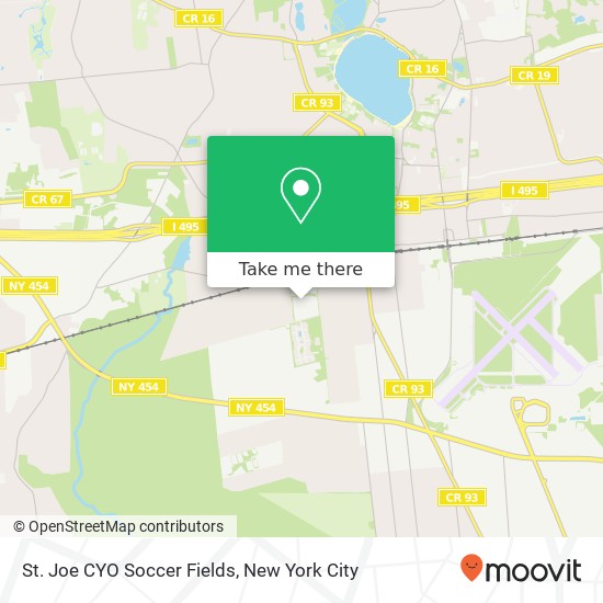 Mapa de St. Joe CYO Soccer Fields