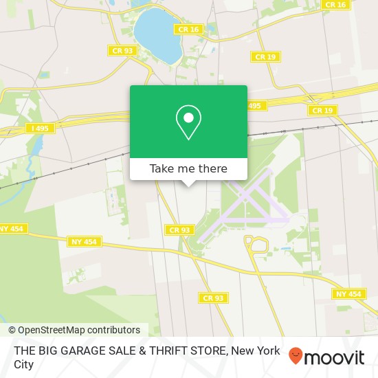 THE BIG GARAGE SALE & THRIFT STORE map