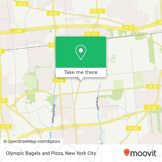 Olympic Bagels and Pizza map