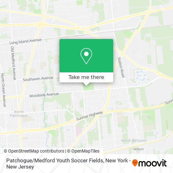 Patchogue / Medford Youth Soccer Fields map