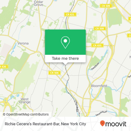 Richie Cecere's Restaurant-Bar map