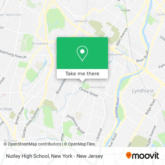 Mapa de Nutley High School