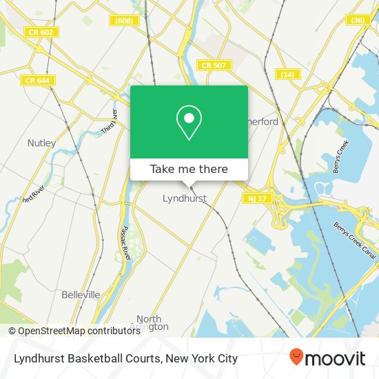 Mapa de Lyndhurst Basketball Courts