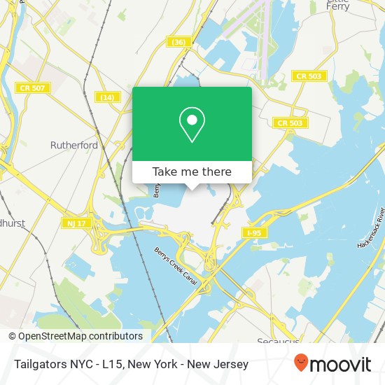 Mapa de Tailgators NYC - L15