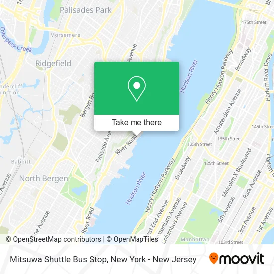 Mitsuwa Shuttle Bus Stop map