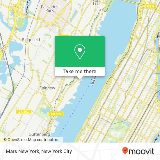 Mars New York map