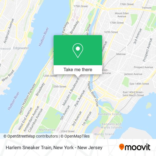 Mapa de Harlem Sneaker Train
