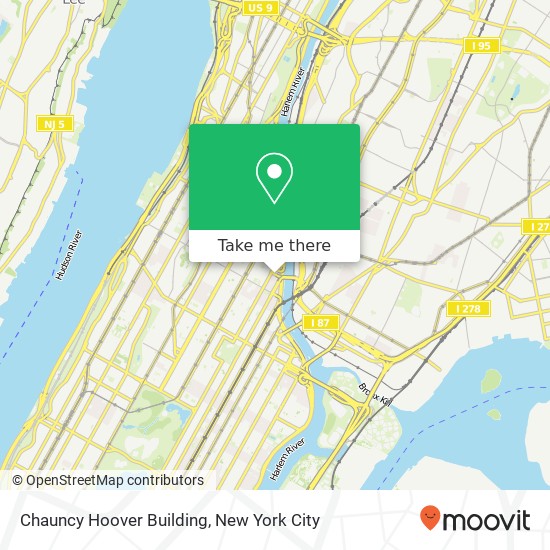 Chauncy Hoover Building map