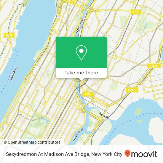 Mapa de Sexydredmon At Madison Ave Bridge