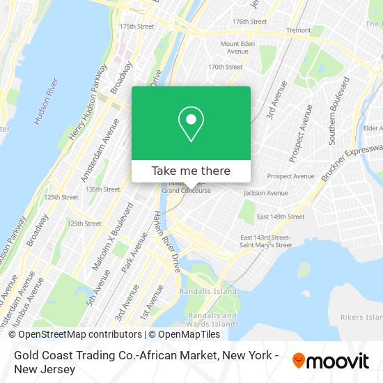 Mapa de Gold Coast Trading Co.-African Market