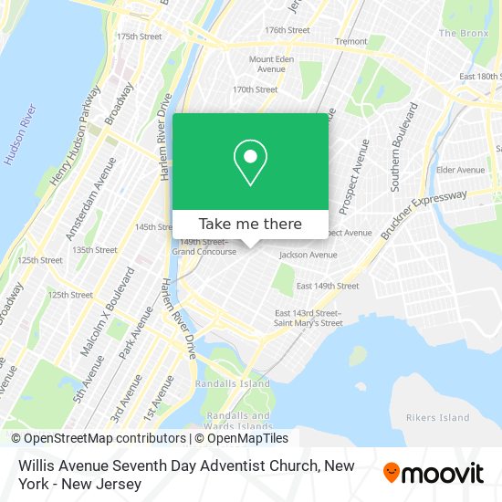 Mapa de Willis Avenue Seventh Day Adventist Church