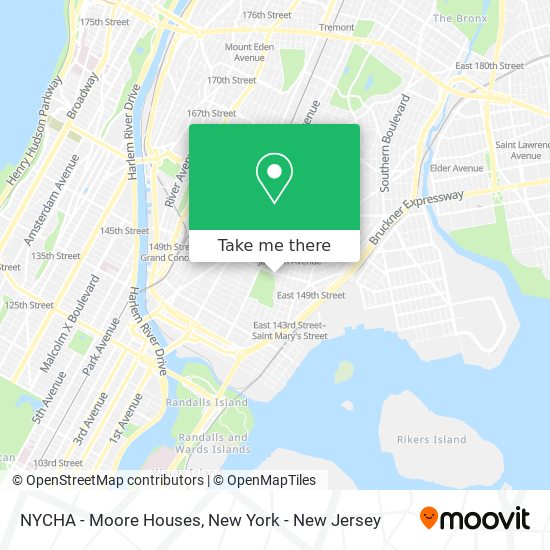 NYCHA - Moore Houses map