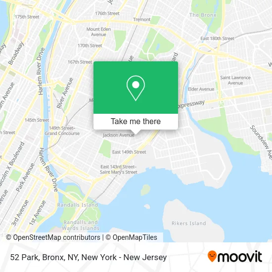 52 Park, Bronx, NY map