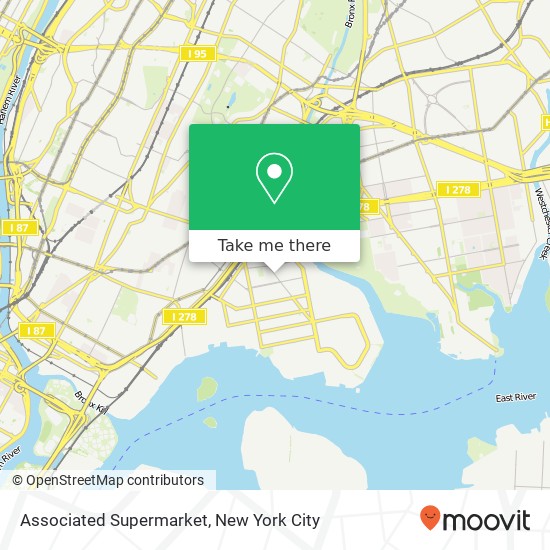 Associated Supermarket map