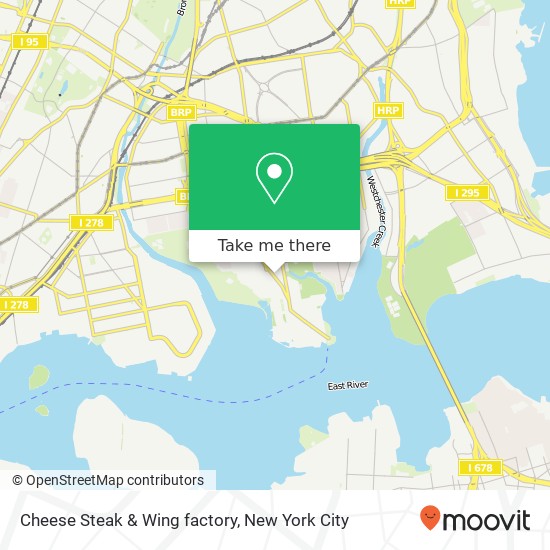 Cheese Steak & Wing factory map