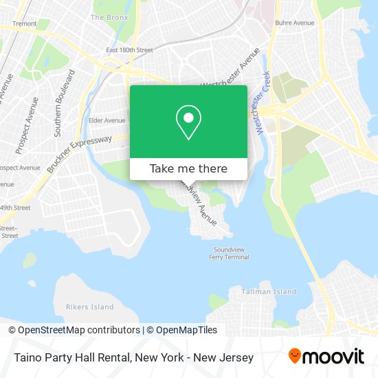 Taino Party Hall Rental map