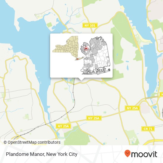 Plandome Manor map