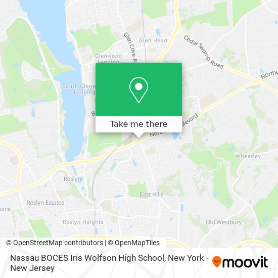 Nassau BOCES Iris Wolfson High School map