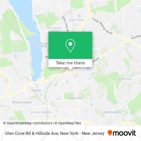 Glen Cove Rd & Hillside Ave map