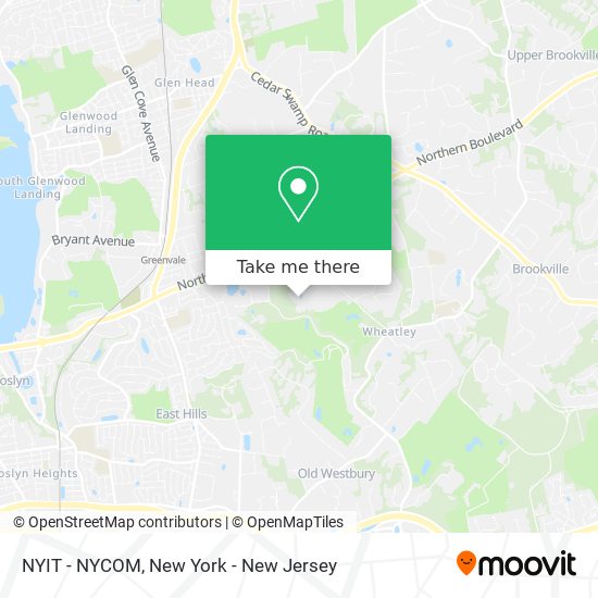 NYIT - NYCOM map