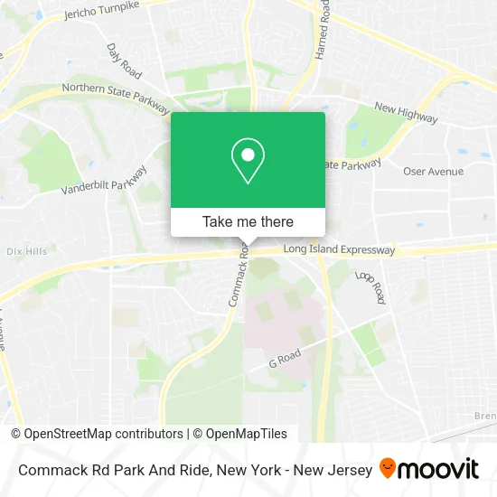 Mapa de Commack Rd Park And Ride