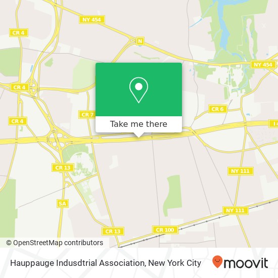 Hauppauge Indusdtrial Association map