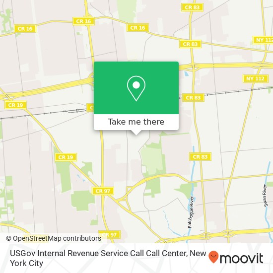 USGov Internal Revenue Service Call Call Center map