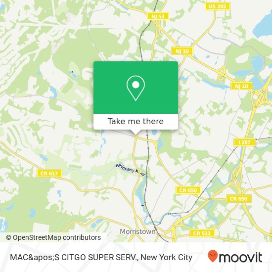 MAC&apos;S CITGO SUPER SERV. map