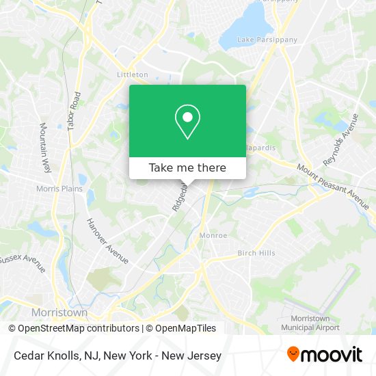 Cedar Knolls, NJ map