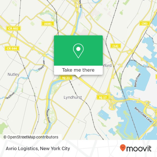 Avrio Logistics map