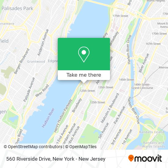 How to get to 560 Riverside Drive in Manhattan by Bus, Subway or Train?