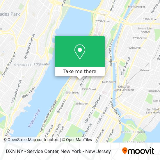 DXN NY - Service Center map