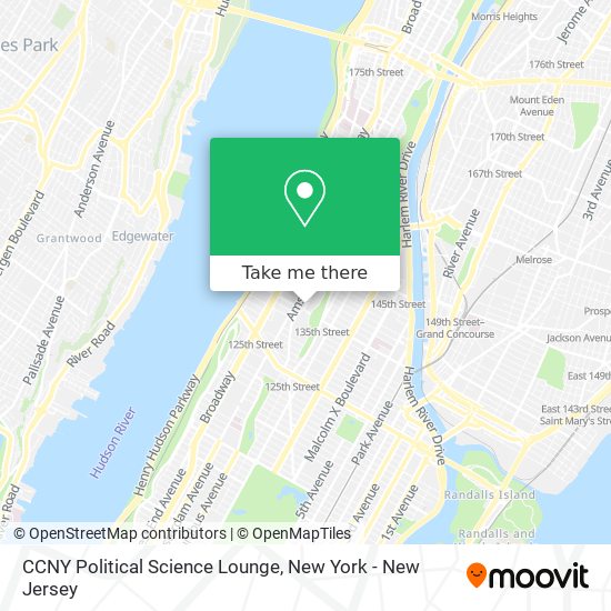 Mapa de CCNY Political Science Lounge