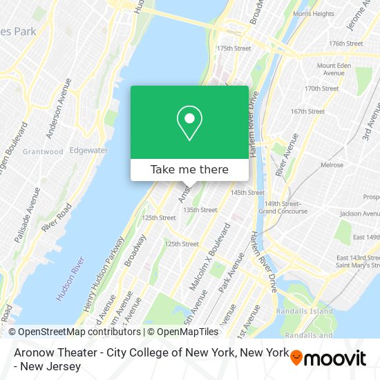 Aronow Theater - City College of New York map