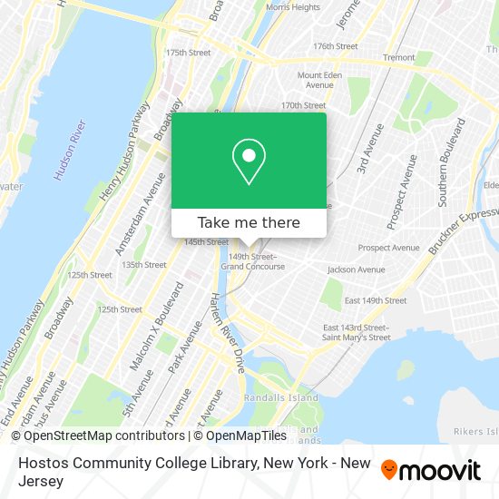 Hostos Community College Library map