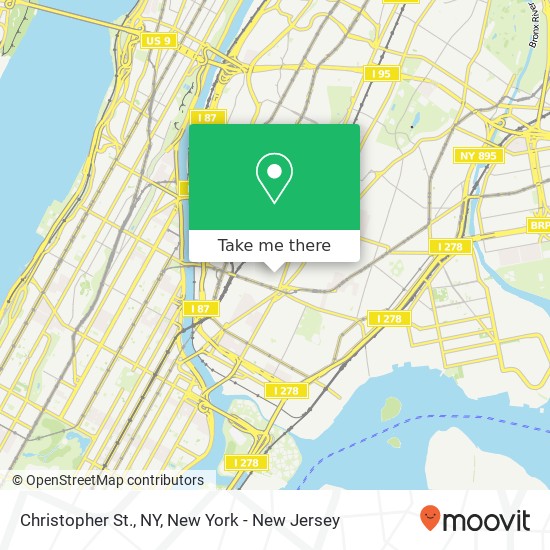Christopher St., NY map