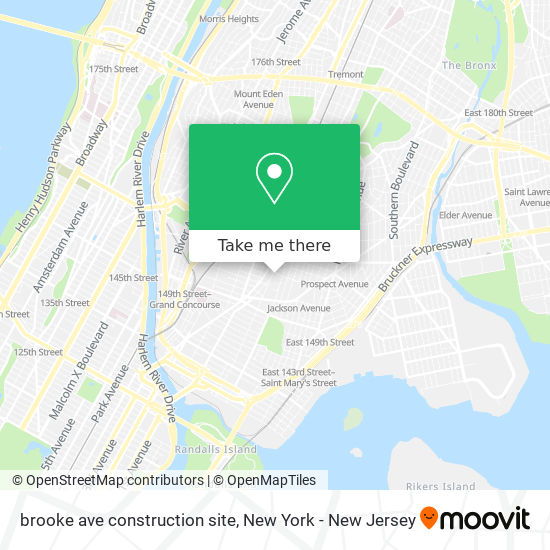 brooke ave construction site map