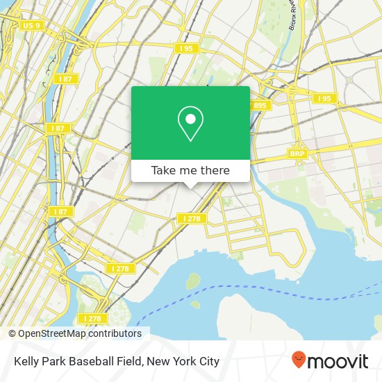 Kelly Park Baseball Field map