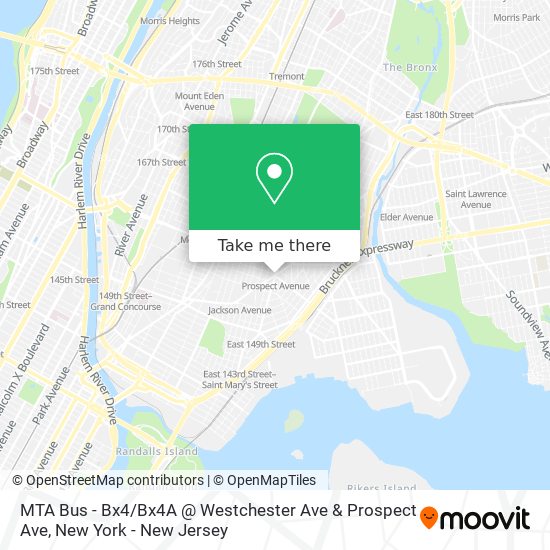 MTA Bus - Bx4 / Bx4A @ Westchester Ave & Prospect Ave map