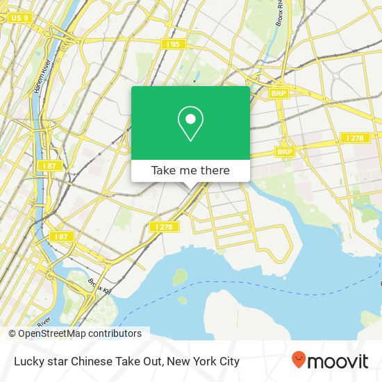 Mapa de Lucky star Chinese Take Out