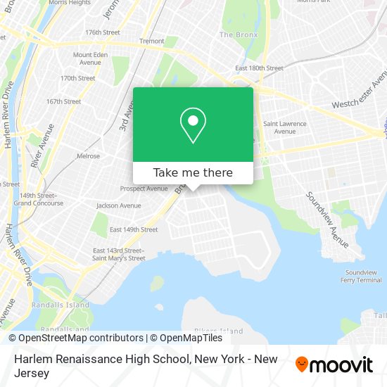 Mapa de Harlem Renaissance High School