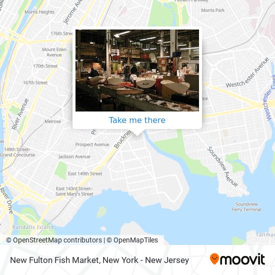 Mapa de New Fulton Fish Market
