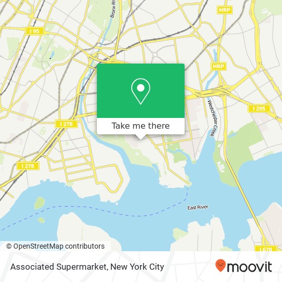 Associated Supermarket map