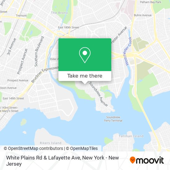 White Plains Rd & Lafayette Ave map