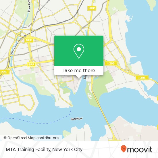 MTA Training Facility map