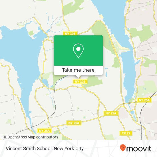 Mapa de Vincent Smith School